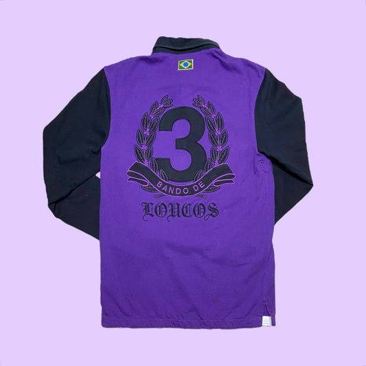 Vintage Nike Brasil longsleeve rugby polo - S