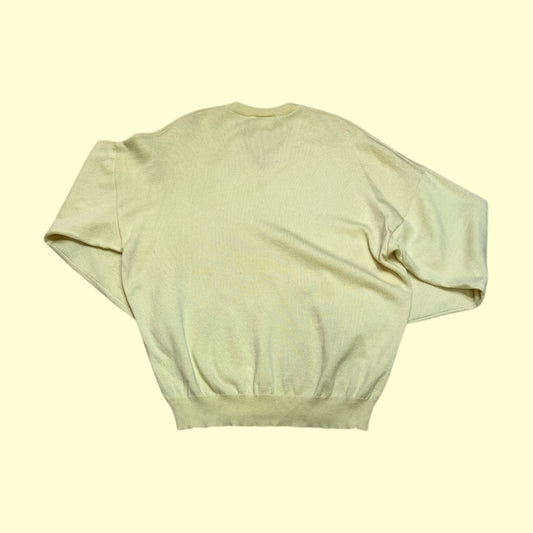 Vintage yellow lacoste jumper - 3XL