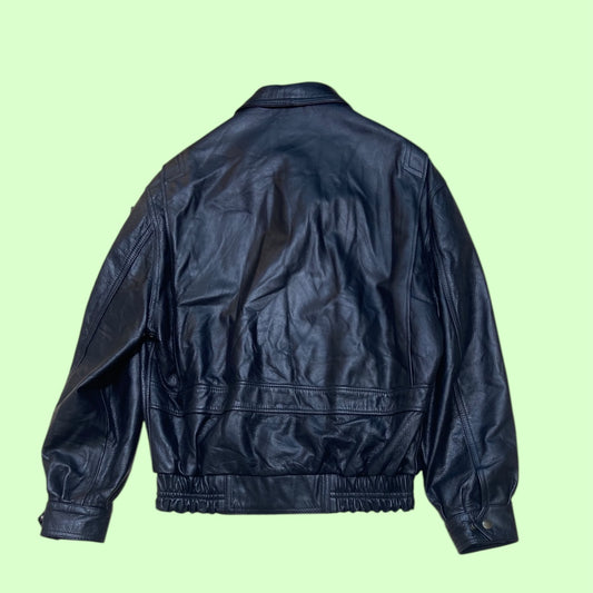 Vintage leather aviator jacket - L