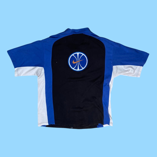 Vintage Nike team short sleeve track jacket - M