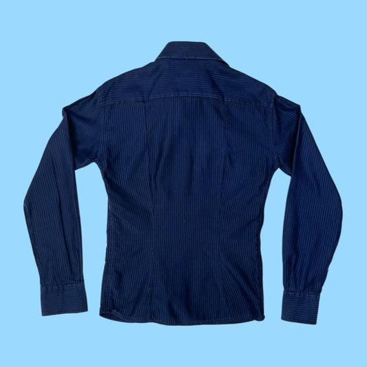 Vintage Versace collection striped shirt - M