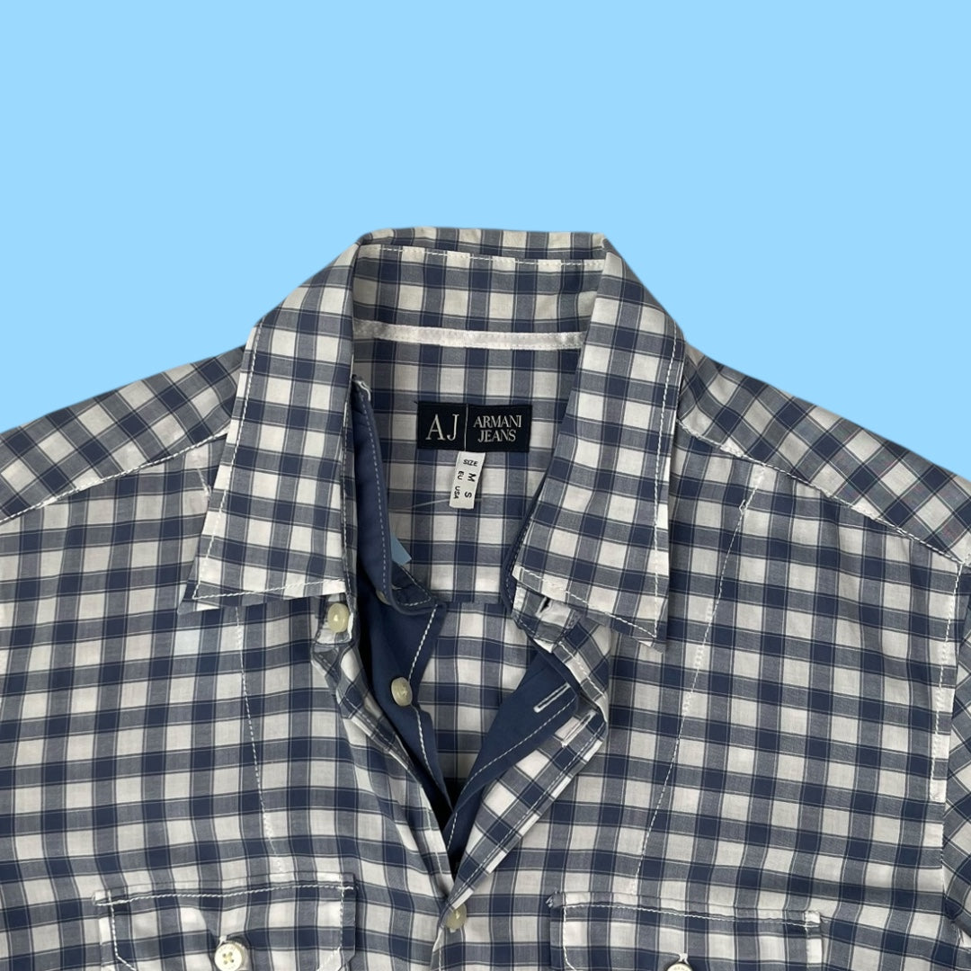 Vintage Armani Jeans checkered shirt - M