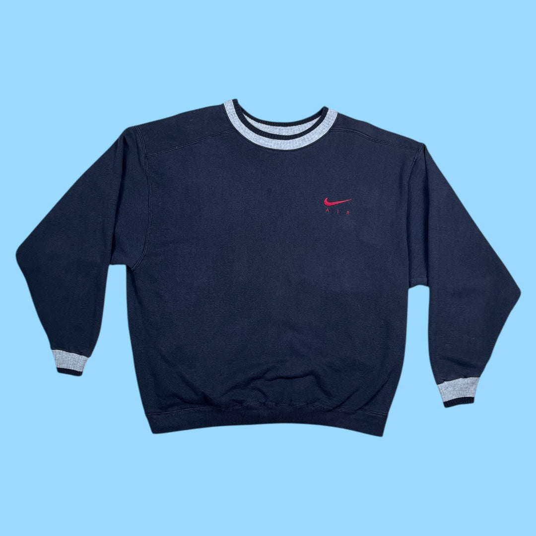 nike vintage sweater blue