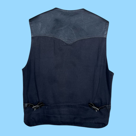 Vintage Harley Davidson leather vest - M