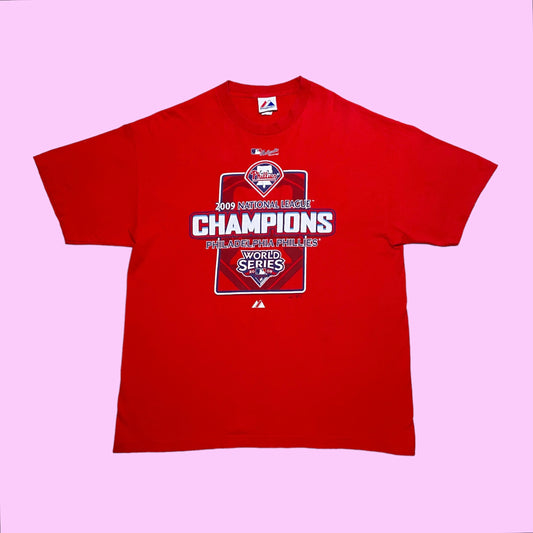 Vintage Y2K Majestic Philadelphia Phillies champions t-shirt - XL