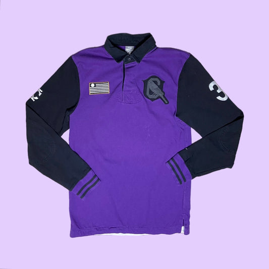 Vintage Nike Brasil longsleeve rugby polo - S