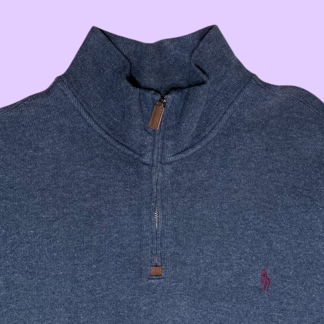 Vintage Ralph Lauren q-zip jumper - 2XL
