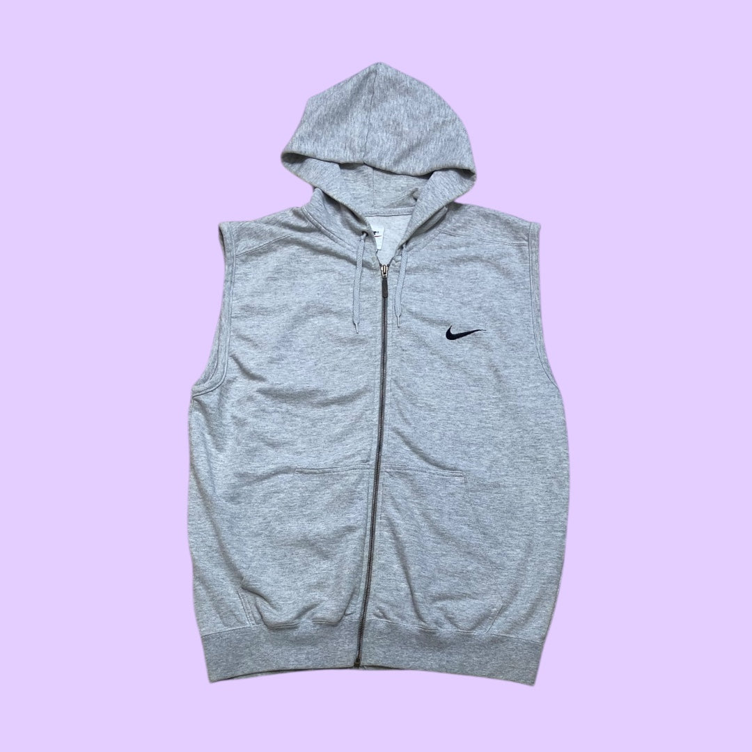 Vintage Nike sleeveless hoodie - M