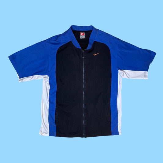 Vintage Nike team short sleeve track jacket - M