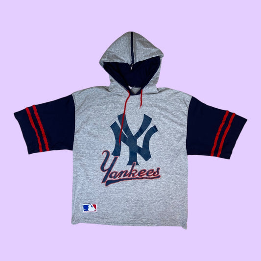 Vintage New York Yankees hooded t-shirt - L