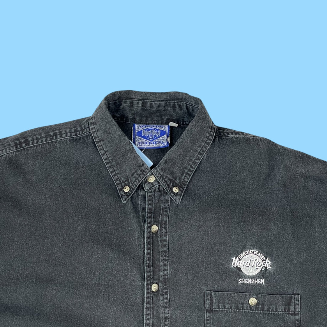 Vintage Hard Rock Shenzhen denim shirt - XL