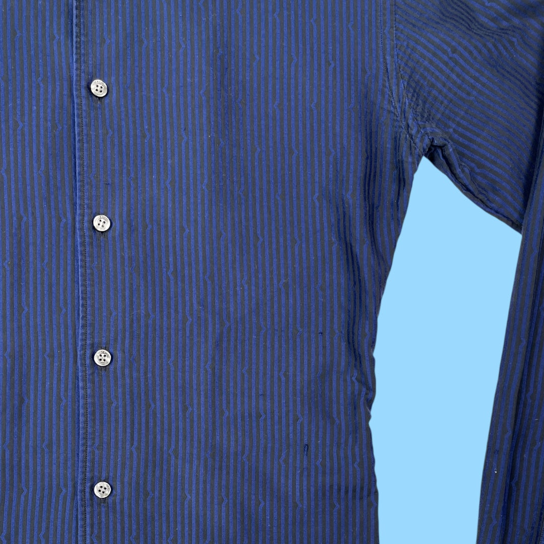 Vintage Versace collection striped shirt - M