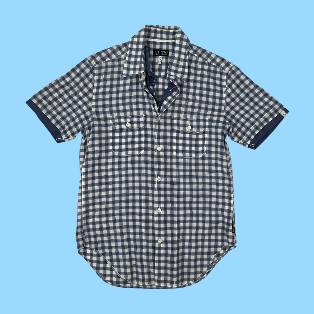 Vintage Armani Jeans checkered shirt - M
