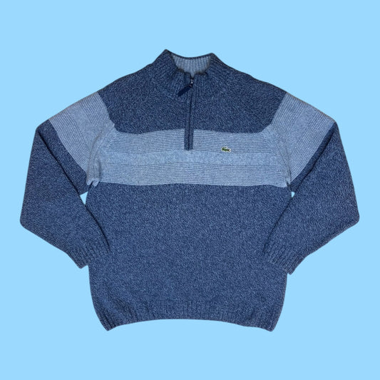 Vintage Lacoste wool q-zip jumper - XL