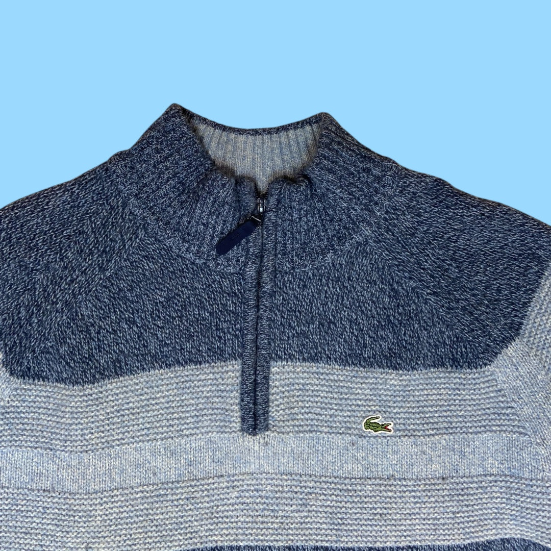 Vintage Lacoste wool q-zip jumper - XL