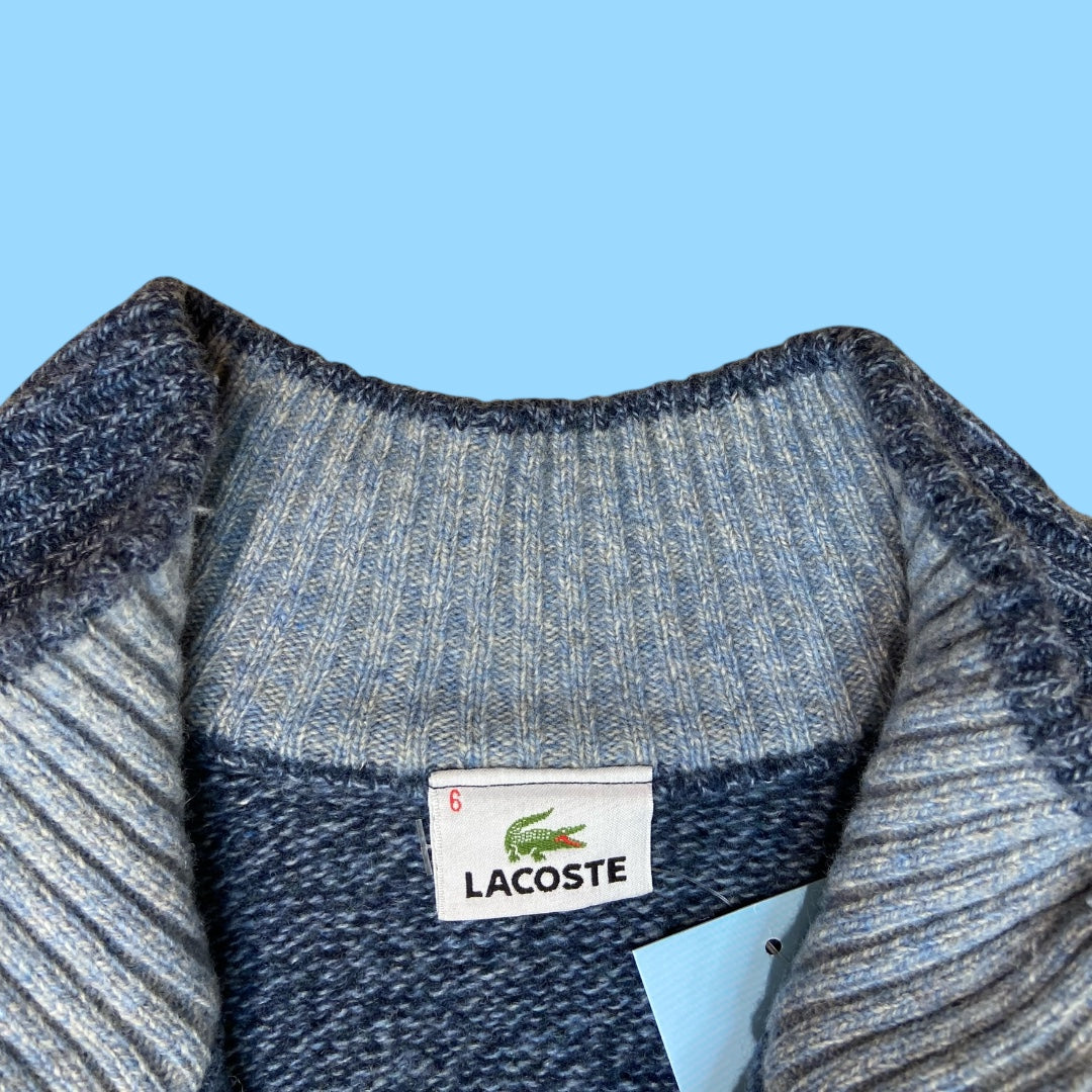 Vintage Lacoste wool q-zip jumper - XL
