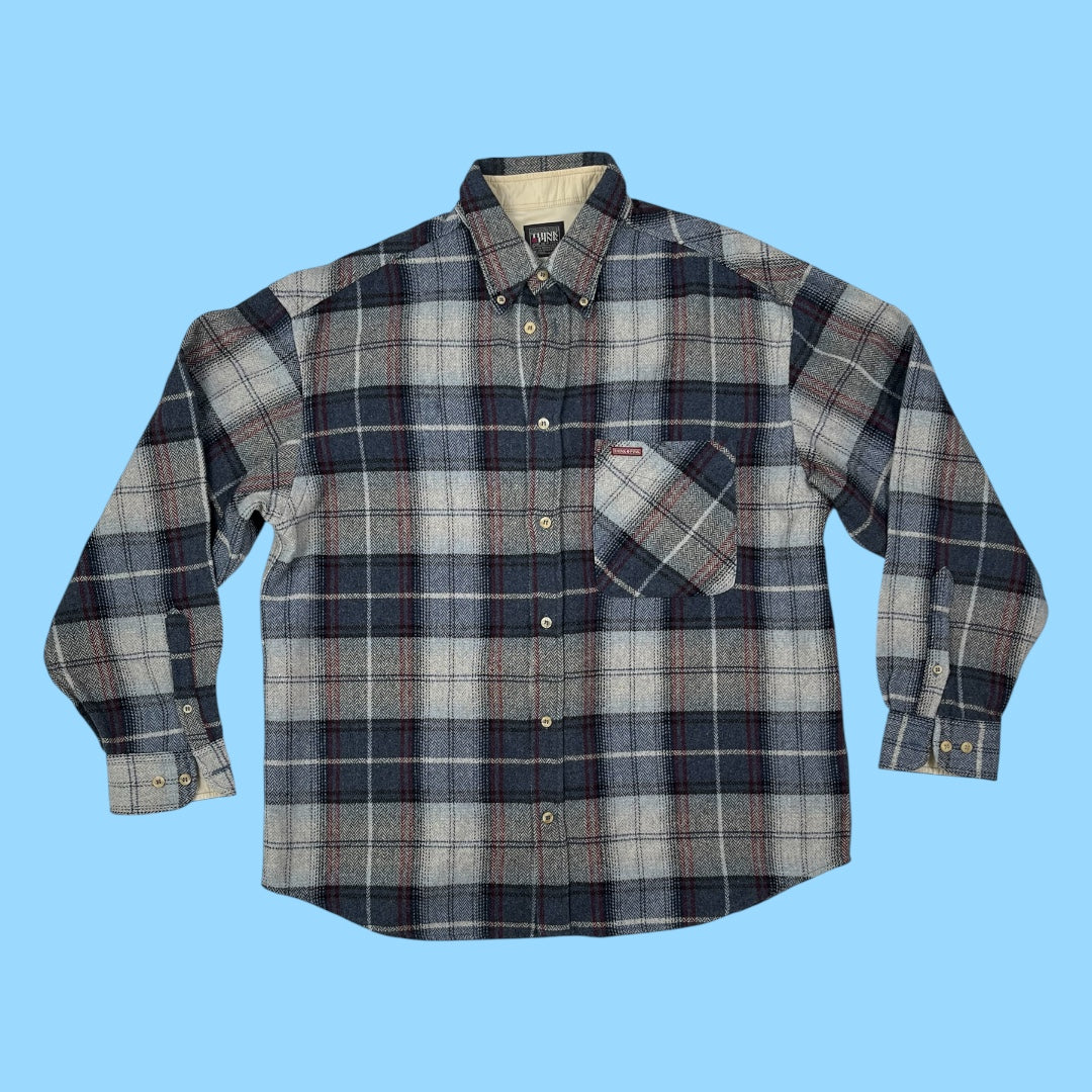 Vintage Think Pink heavy flannel shirt - L