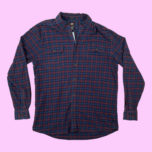 Vintage Dickies relaxed fit flannel shirt - M