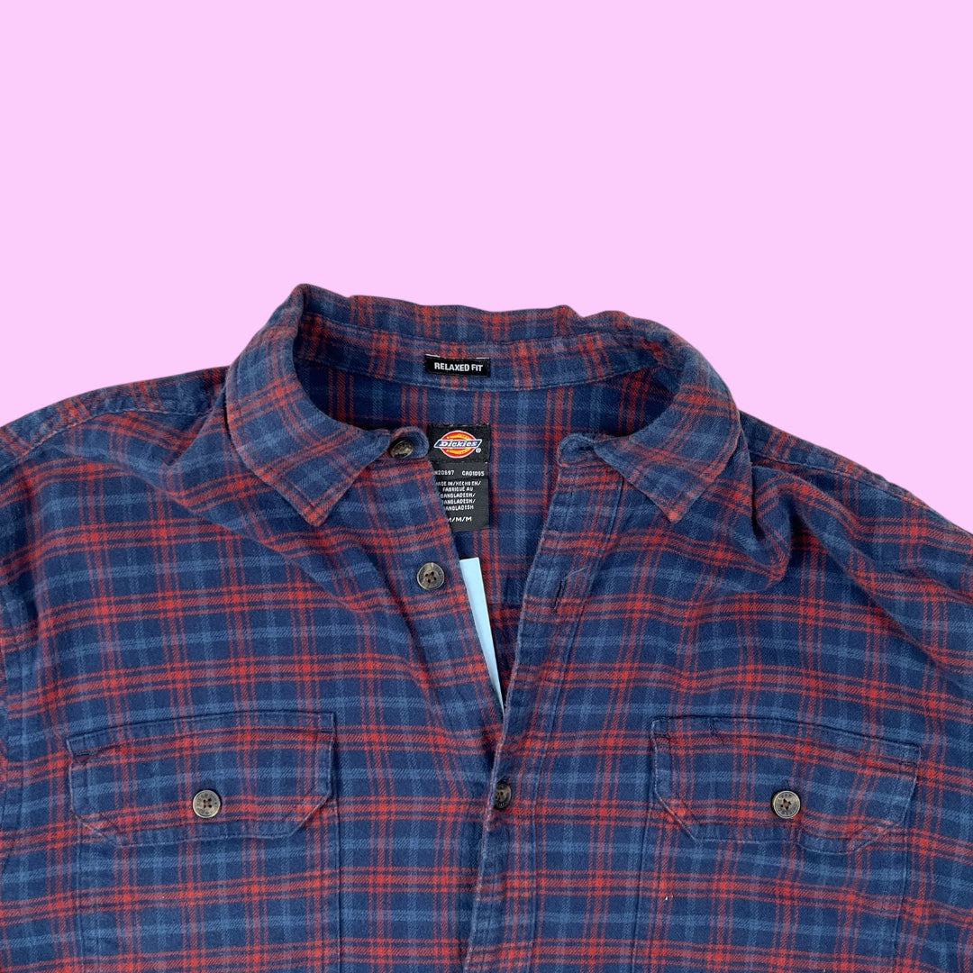 Vintage Dickies relaxed fit flannel shirt - M
