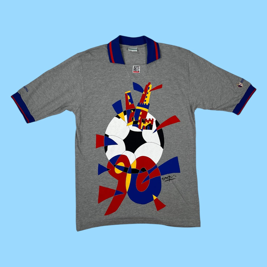 Vintage Diadora FC Bologna 90th anniversary polo - XL