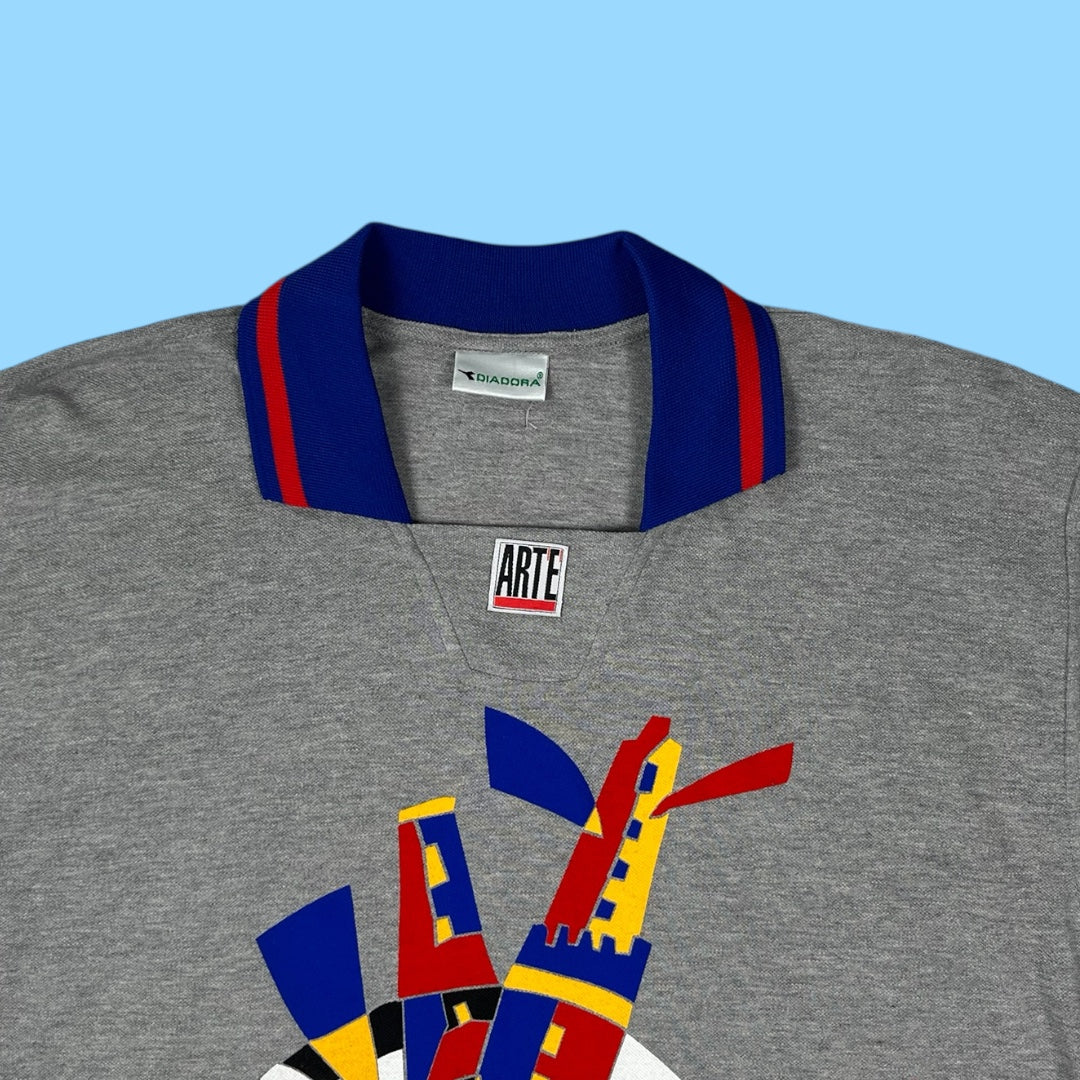 Vintage Diadora FC Bologna 90th anniversary polo - XL