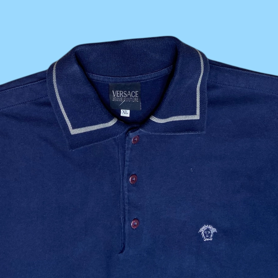 Vintage Versace Jeans Couture polo sweater - XL